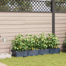 Have Blomsterkrukke 4 pcs Grå 160 x 40 x 22 cm Plastik