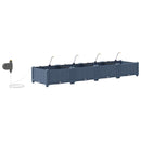 Have Blomsterkrukke 4 pcs Grå 160 x 40 x 22 cm Plastik