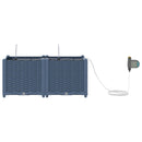 Have Blomsterkrukke 2 pcs Grå 80 x 40 x 37,5 cm Plastik