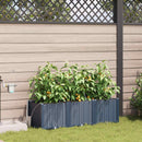 Have Blomsterkrukke 3 pcs Grå 120 x 40 x 37,5 cm Plastik