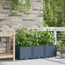 Have Blomsterkrukke 3 pcs Grå 120 x 40 x 37,5 cm Plastik