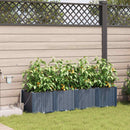 Have Blomsterkrukke 4 pcs Grå 160 x 40 x 37,5 cm Plastik