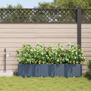 Have Blomsterkrukke 4 pcs Grå 160 x 40 x 37,5 cm Plastik