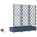 Have Blomsterkrukke 3 pcs Grå 120 x 40 x 126 cm Plastik