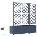 Have Blomsterkrukke 3 pcs Grå 120 x 40 x 142 cm Plastik