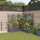 Have Blomsterkrukke 5 pcs Grå 120 x 120 x 126 cm Plastik