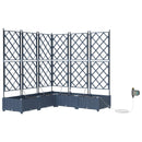 Have Blomsterkrukke 5 pcs Grå 120 x 120 x 126 cm Plastik