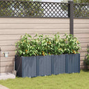 Have Blomsterkrukke 4 pcs Grå 160 x 40 x 52 cm Plastik