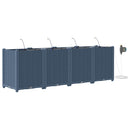 Have Blomsterkrukke 4 pcs Grå 160 x 40 x 52 cm Plastik