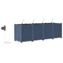 Have Blomsterkrukke 4 pcs Grå 160 x 40 x 52 cm Plastik