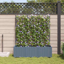 Have Blomsterkrukke 3 stk. Lysegrå 120 x 40 x 143 cm PP