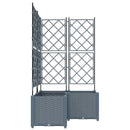 Have Blomsterkrukke 3 pcs Lys Grå 80 x 80 x 143 cm Plastik