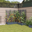 Have Blomsterkrukke 5 pcs Lys Grå 120 x 120 x 125,5 cm Plastik