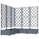 Have Blomsterkrukke 5 pcs Lys Grå 120 x 120 x 125,5 cm Plastik