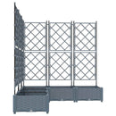 Have Blomsterkrukke 5 pcs Lys Grå 120 x 120 x 125,5 cm Plastik