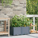 Have Blomsterkrukke 2 pcs Lys Grå 80 x 40 x 37,5 cm Plastik