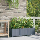 Have Blomsterkrukke 3 pcs Lys Grå 120 x 40 x 37,5 cm Plastik