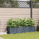 Have Blomsterkrukke 4 pcs Lys Grå 160 x 40 x 37,5 cm Plastik