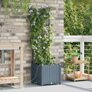 Have Blomsterkrukke 2 pcs Lys Grå 40 x 40 x 142 cm Plastik