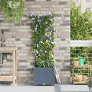 Have Blomsterkrukke 2 pcs Lys Grå 40 x 40 x 142 cm Plastik