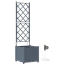 Have Blomsterkrukke 2 pcs Lys Grå 40 x 40 x 142 cm Plastik