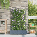 Have Blomsterkrukke 2 pcs Lys Grå 80 x 40 x 126 cm Plastik
