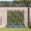 Have Blomsterkrukke 3 pcs Lys Grå 120 x 40 x 126 cm Plastik