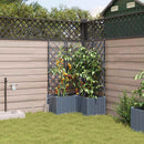 Have Blomsterkrukke 3 pcs Lys Grå 80 x 80 x 142 cm Plastik