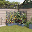 Have Blomsterkrukke 5 pcs Lys Grå 120 x 120 x 126 cm Plastik