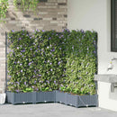 Have Blomsterkrukke 5 pcs Lys Grå 120 x 120 x 126 cm Plastik