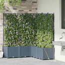 Have Blomsterkrukke 5 pcs Lys Grå 120 x 120 x 142 cm Plastik