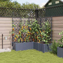 Have Blomsterkrukke 5 pcs Lys Grå 120 x 120 x 142 cm Plastik