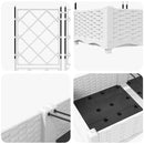 Have Blomsterkrukke 3 pcs Hvid 120 x 40 x 125,5 cm Plastik