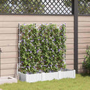 Have Blomsterkrukke 3 pcs Hvid 120 x 40 x 125,5 cm Plastik
