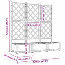 Have Blomsterkrukke 3 pcs Hvid 120 x 40 x 125,5 cm Plastik