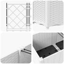 Have Blomsterkrukke 3 pcs Hvid 120 x 40 x 143 cm Plastik