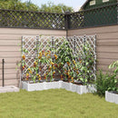 Have Blomsterkrukke 5 pcs Hvid 120 x 120 x 125,5 cm Plastik