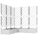 Have Blomsterkrukke 5 pcs Hvid 120 x 120 x 125,5 cm Plastik