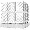 Have Blomsterkrukke 5 pcs Hvid 120 x 120 x 125,5 cm Plastik