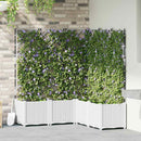 Have Blomsterkrukke 5 pcs Hvid 120 x 120 x 143 cm Plastik