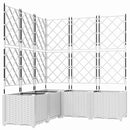 Have Blomsterkrukke 5 pcs Hvid 120 x 120 x 143 cm Plastik