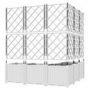 Have Blomsterkrukke 5 pcs Hvid 120 x 120 x 143 cm Plastik