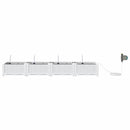 Have Blomsterkrukke 4 pcs Hvid 160 x 40 x 22 cm Plastik
