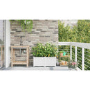 Have Blomsterkrukke 2 pcs Hvid 80 x 40 x 37,5 cm Plastik