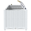 Have Blomsterkrukke 3 pcs Hvid 120 x 40 x 37,5 cm Plastik