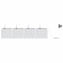 Have Blomsterkrukke 4 pcs Hvid 160 x 40 x 37,5 cm Plastik