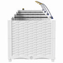 Have Blomsterkrukke 4 pcs Hvid 160 x 40 x 37,5 cm Plastik