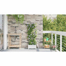 Have Blomsterkrukke Hvid 40 x 40 x 126 cm Plastik