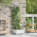 Have Blomsterkrukke Hvid 40 x 40 x 126 cm Plastik