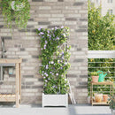 Have Blomsterkrukke Hvid 40 x 40 x 126 cm Plastik